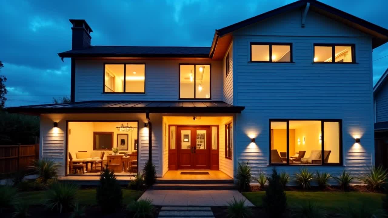 Front door of an East Auckland home